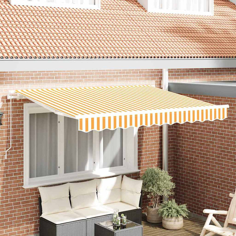 Vidaxx parasol pliable jaune 250 x 200 cm en tissu