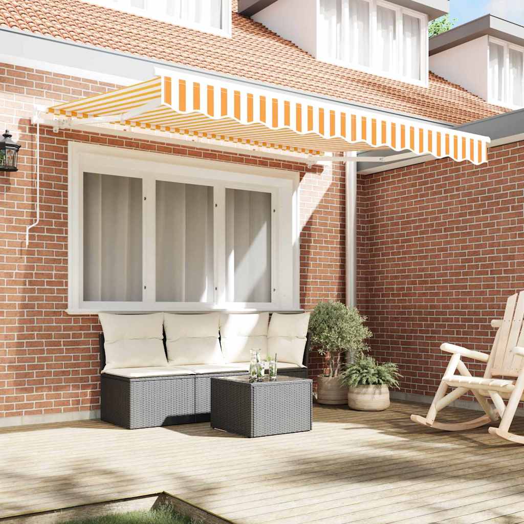 Vidaxx parasol pliable jaune 250 x 200 cm en tissu