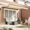 Vidaxx parasol pliable jaune 250 x 200 cm en tissu
