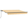 Vidaxx parasol pliable jaune 250 x 200 cm en tissu