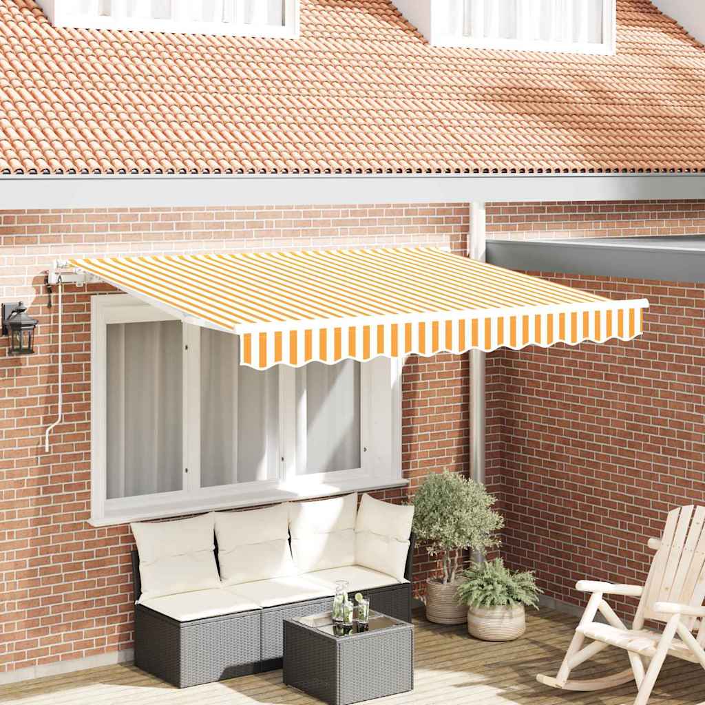 Vidaxx parasol pliable jaune 250 x 200 cm en tissu