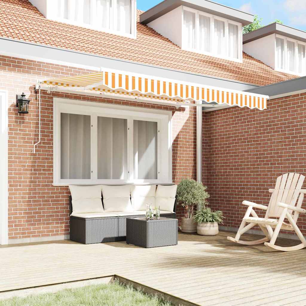 Vidaxx parasol pliable jaune 250 x 200 cm en tissu