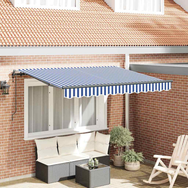 Vidaxx parasol pliable bleu 300 x 200 cm en tissu