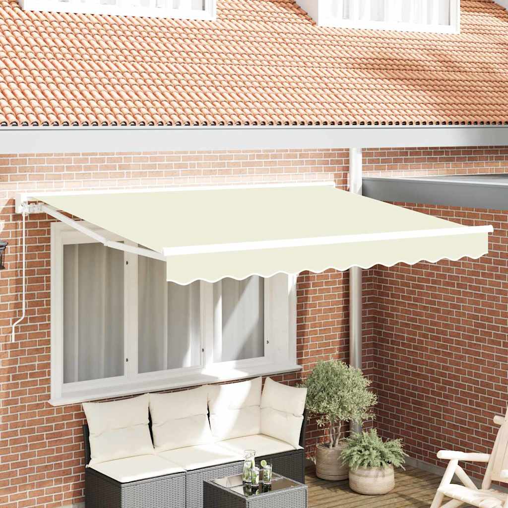 Vidaxx parasol pliable crème 300 x 200 cm polyester et métal