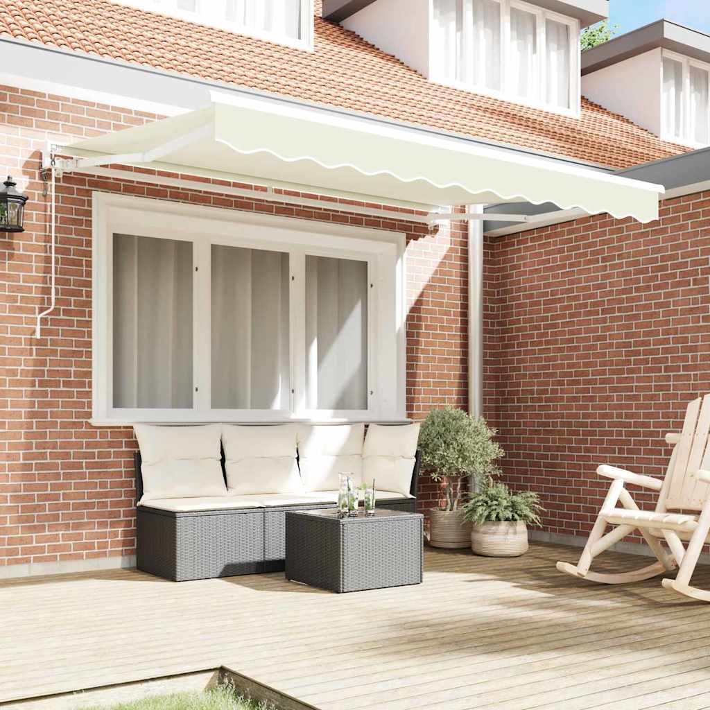 Vidaxx parasol pliable crème 300 x 200 cm polyester et métal