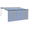 Vidaxx parasol pliable bleu et blanc 300 x 200 cm