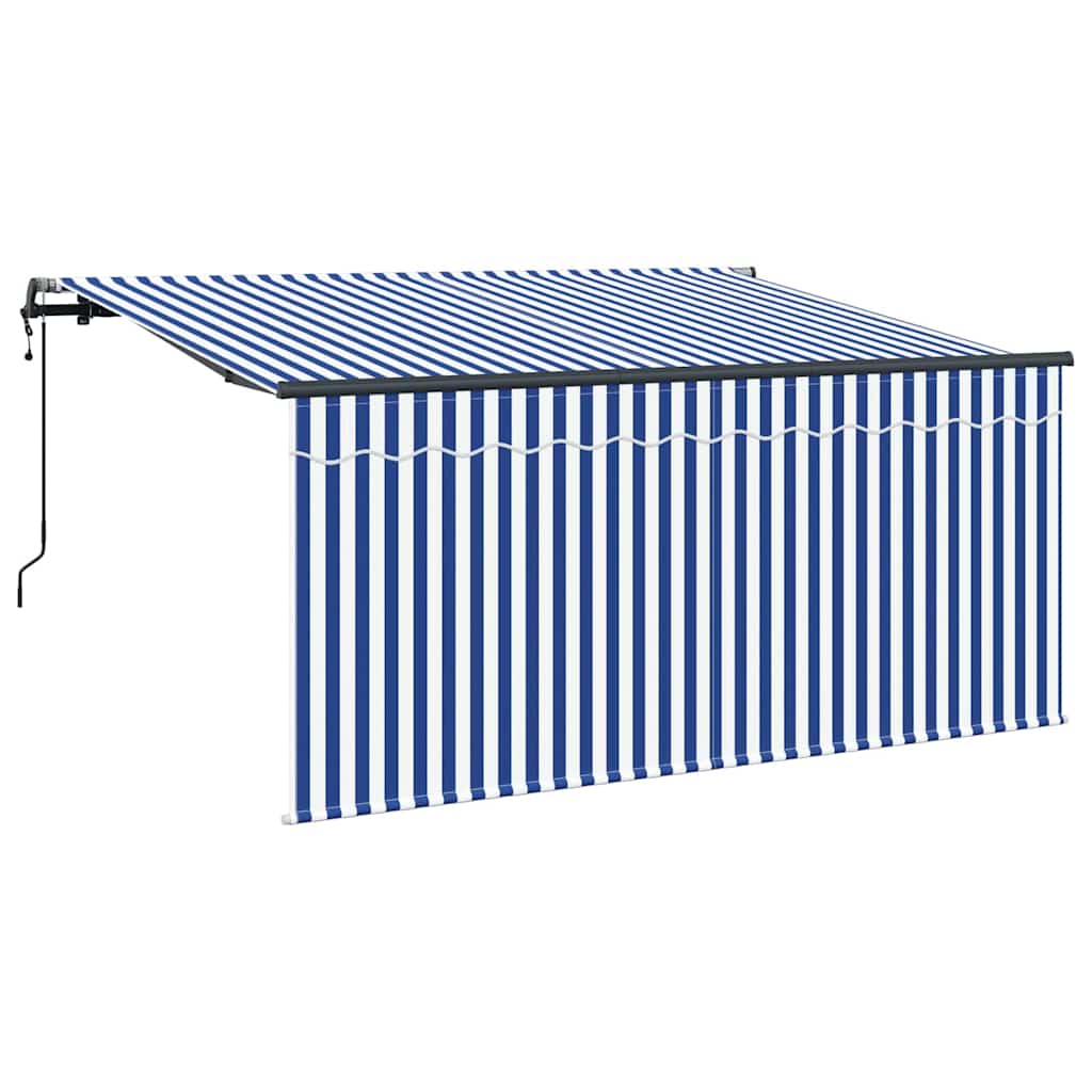 Vidaxx parasol pliable bleu et blanc 300 x 200 cm