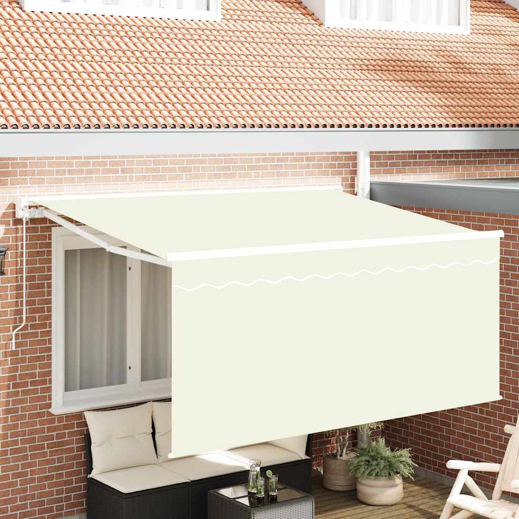 Vidaxx parasol pliable crème 300 x 200 cm en tissu