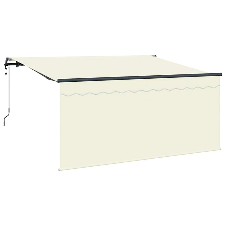 Vidaxx parasol pliable crème 300 x 200 cm en tissu