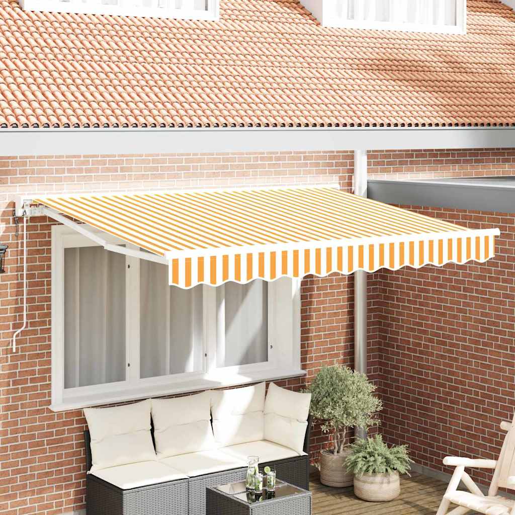 Vidaxx parasol pliable jaune et blanc 300 x 200 cm