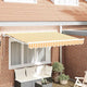 Vidaxx parasol pliable jaune et blanc 300 x 200 cm
