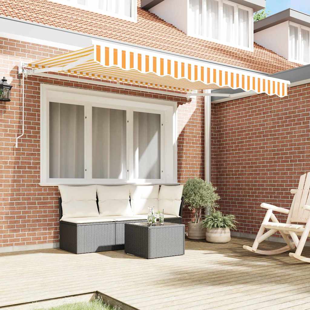 Vidaxx parasol pliable jaune et blanc 300 x 200 cm