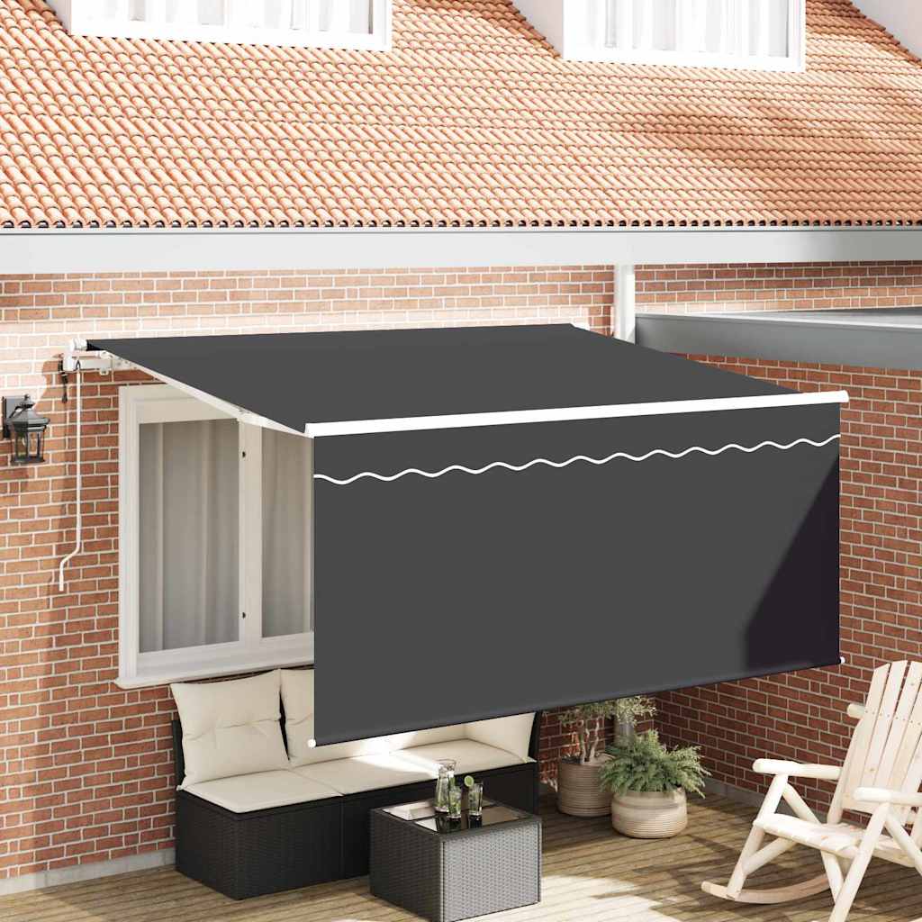 Auvent pliable Vidaxx anthracite 300 x 200 cm