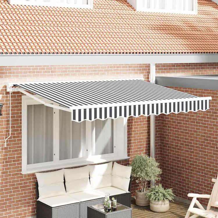 Vidaxx parasol pliable anthracite et blanc 300 x 200 cm