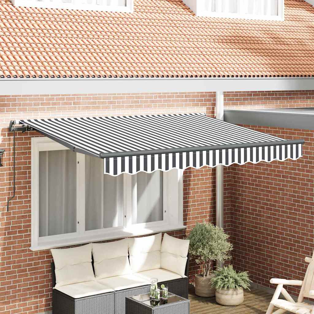 Vidaxx auvent pliable anthracite 300 x 200 cm tissu