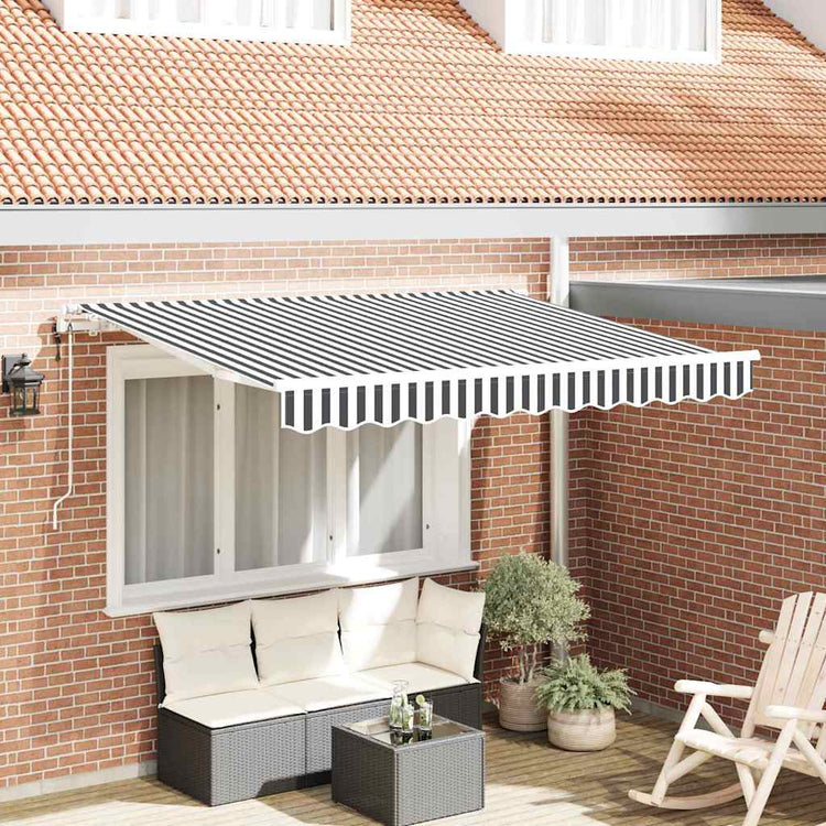 Vidaxx auvent pliable anthracite 300 x 200 cm tissu