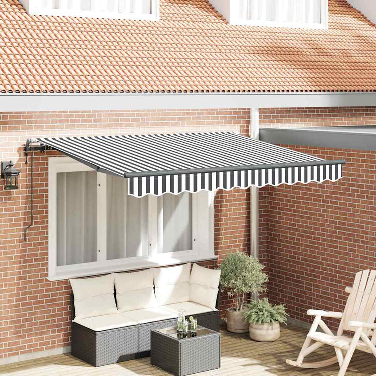 Vidaxx auvent pliable anthracite 300 x 200 cm tissu