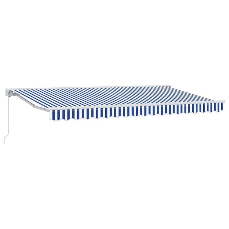 Vidaxx parasol pliable bleu et blanc 350 x 200 cm