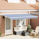 Vidaxx parasol pliable bleu et blanc 350 x 200 cm
