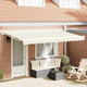 Vidaxx parasol pliable crème 350 x 200 cm polyester et métal