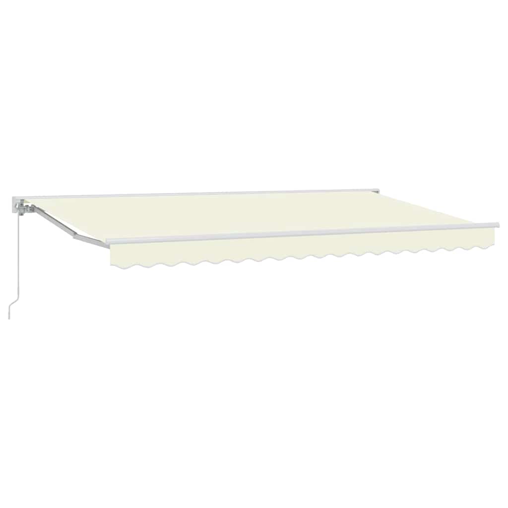 Vidaxx parasol pliable crème 350 x 200 cm polyester et métal
