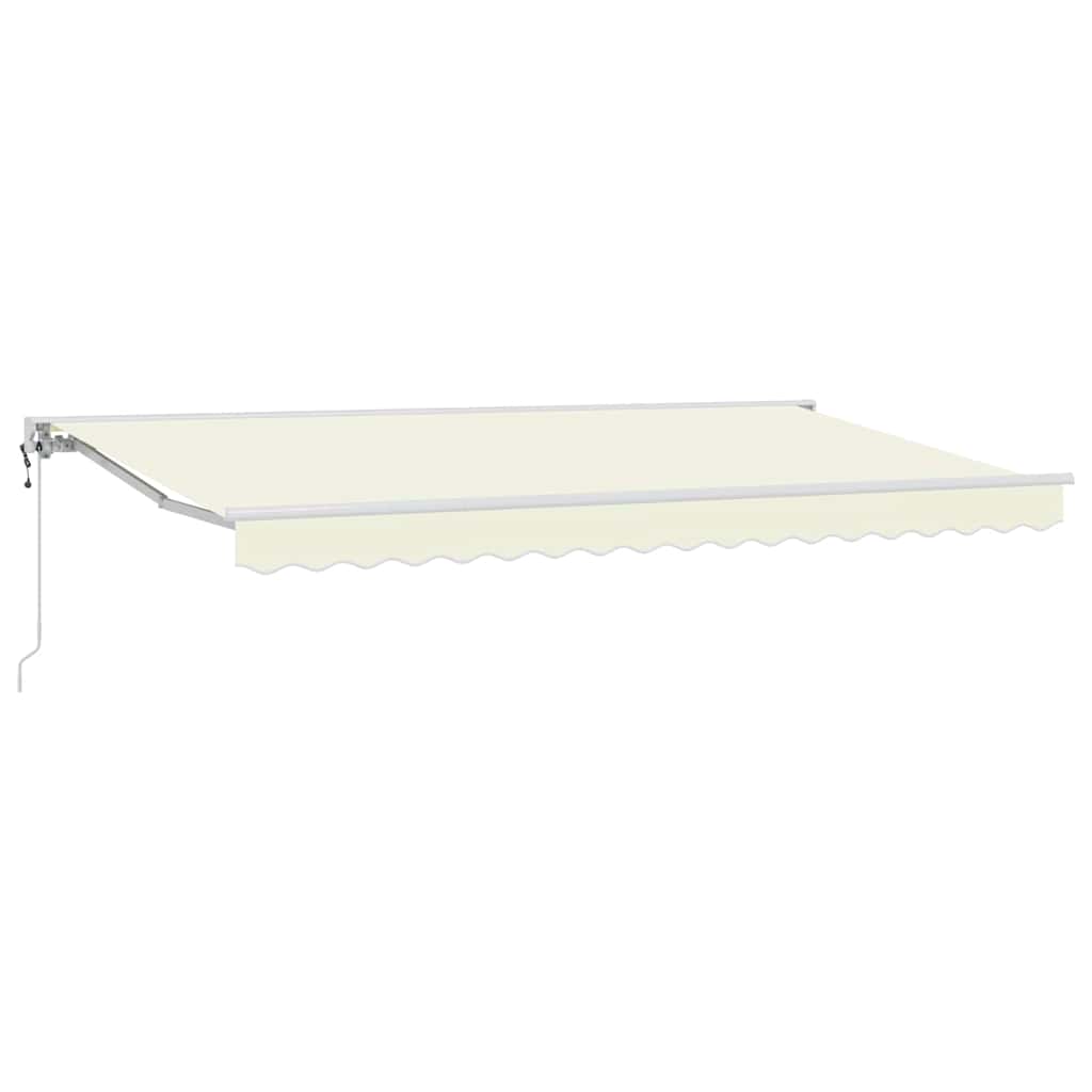 Vidaxx parasol pliable crème 350 x 200 cm polyester et métal