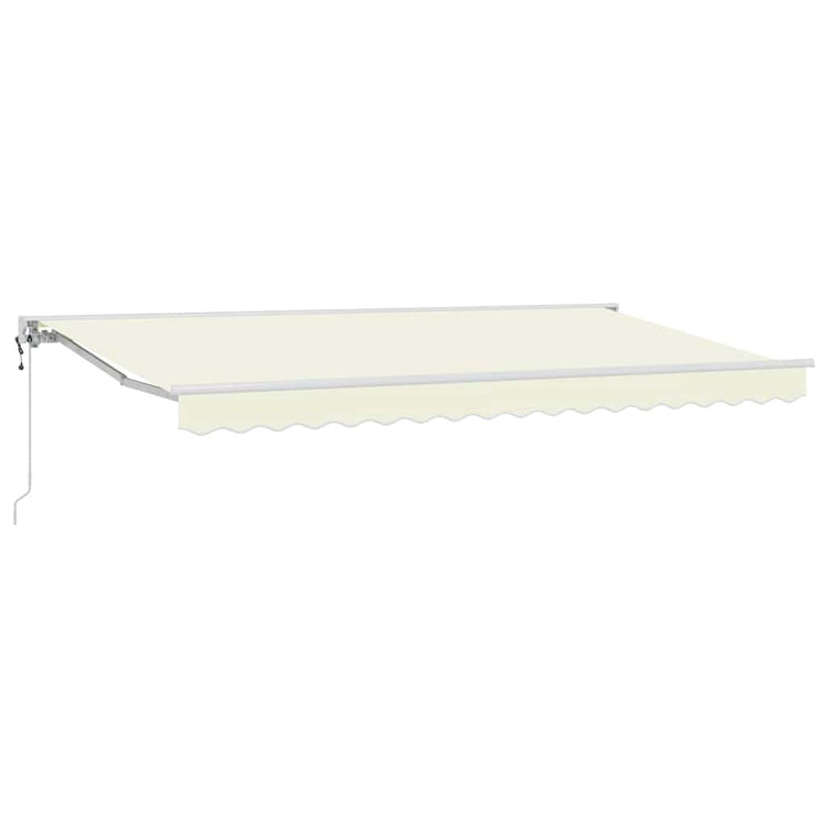 Vidaxx parasol pliable crème 350 x 200 cm polyester et métal