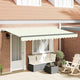 Vidaxx parasol pliable crème 350 x 200 cm en tissu