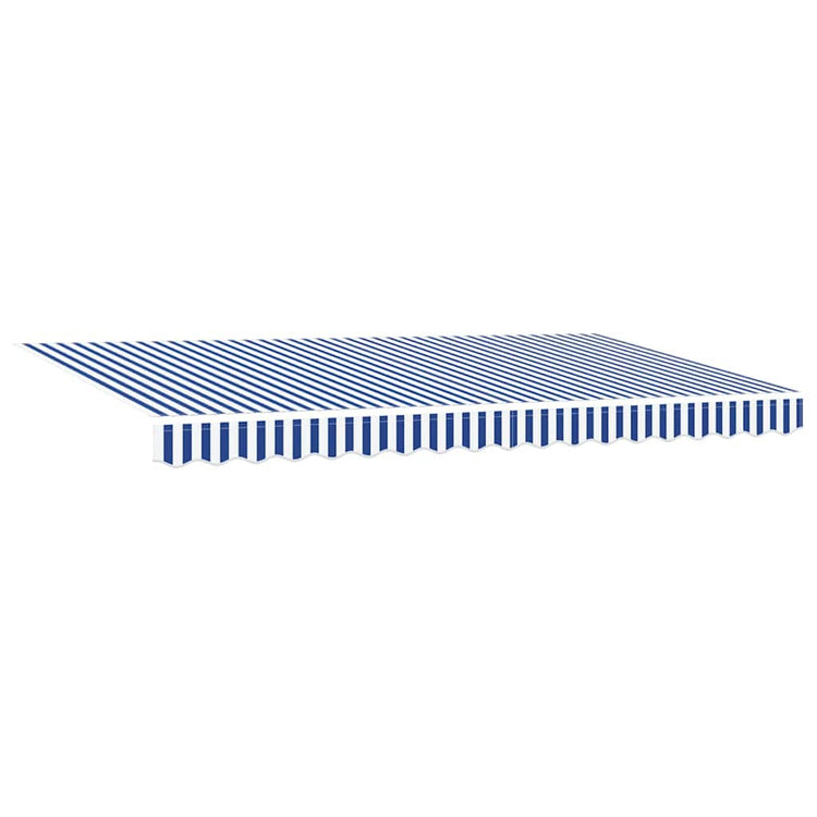 Vidaxx parasol pliant rayé bleu 350 x 200 cm en tissu