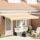 Vidaxx parasol pliable jaune et blanc 350 x 200 cm