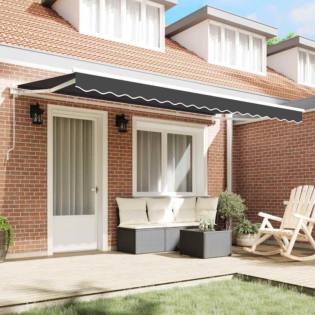 Auvent pliable Vidaxx anthracite 350 x 200 cm
