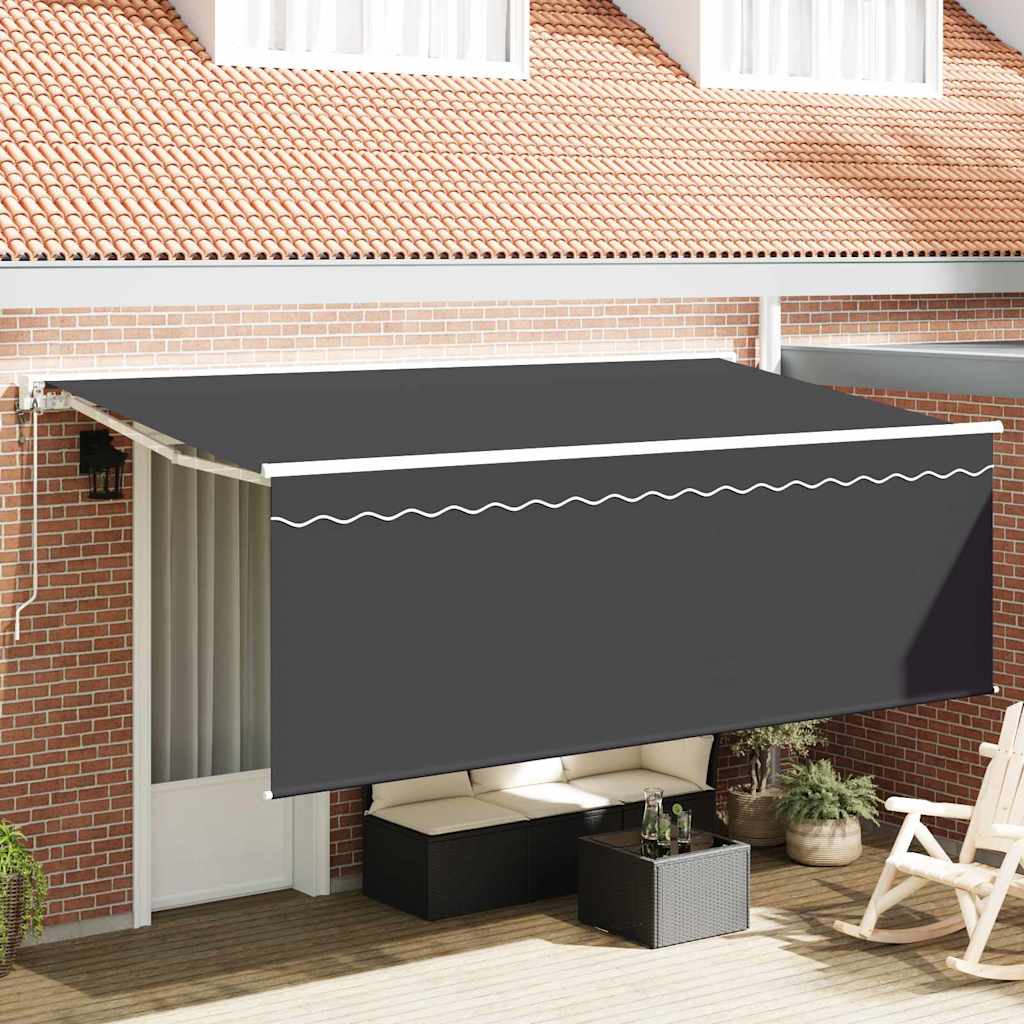 Auvent pliable Vidaxx anthracite 350 x 200 cm
