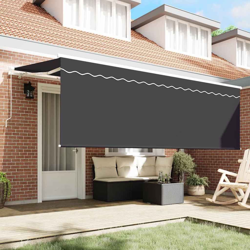 Auvent pliable Vidaxx anthracite 350 x 200 cm