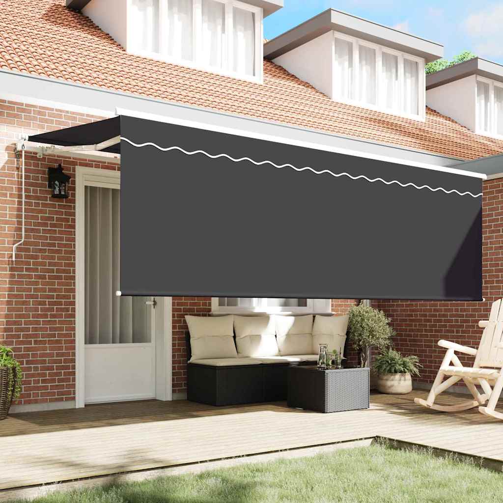 Auvent pliable Vidaxx anthracite 350 x 200 cm