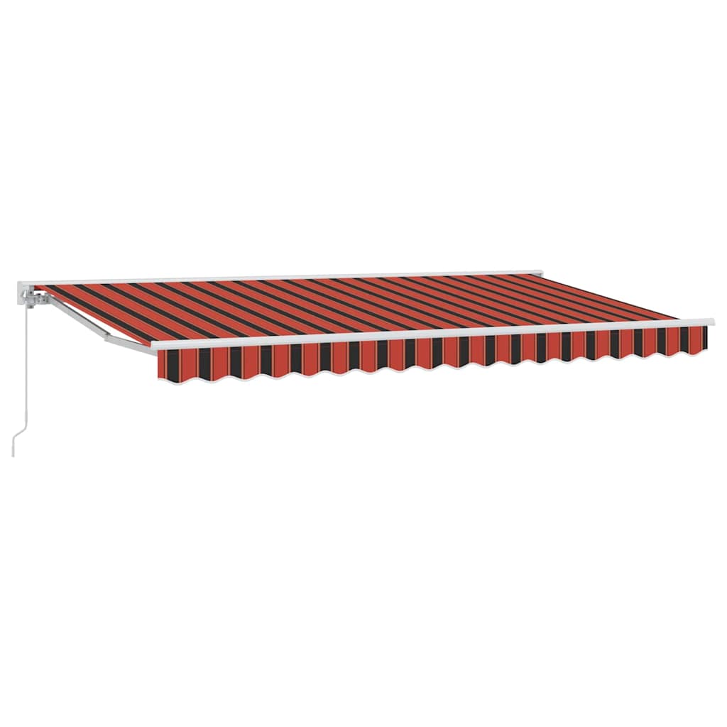 Vidaxx parasol pliable orange et noir 350 x 200 cm