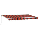 Vidaxx parasol pliable orange et noir 350 x 200 cm - afbeelding 2