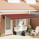 Vidaxx parasol pliable orange 350 x 200 cm en tissu
