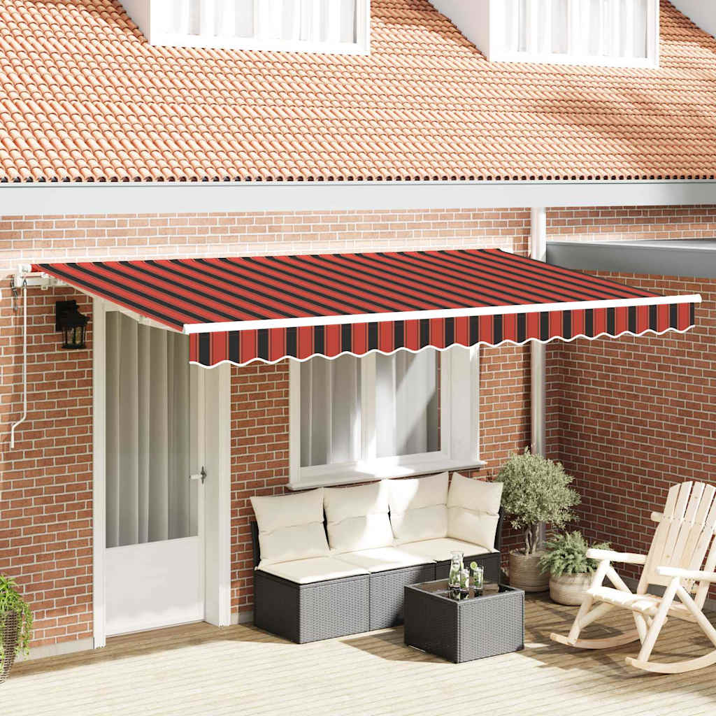 Vidaxx parasol pliable orange 350 x 200 cm en tissu