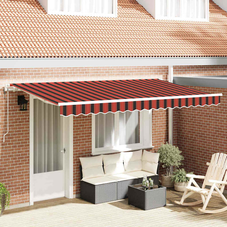 Vidaxx parasol pliable orange 350 x 200 cm en tissu