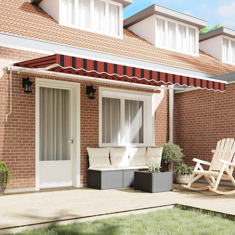 Vidaxx parasol pliable orange 350 x 200 cm en tissu
