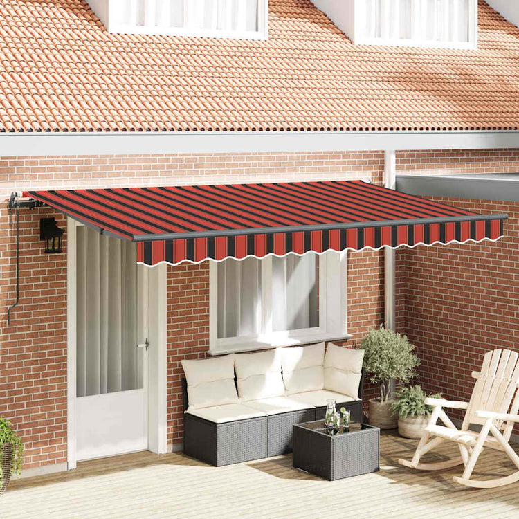 Vidaxx parasol pliable orange 350 x 200 cm en tissu