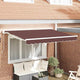 Vidaxx parasol pliant marron 350 x 200 cm polyester et métal