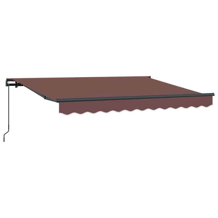 Vidaxx parasol pliable marron 350 x 200 cm en tissu