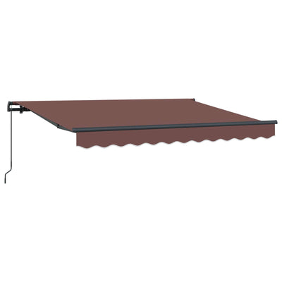 Vidaxx parasol pliable marron 350 x 200 cm en tissu