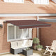 Vidaxx parasol pliable marron 350 x 200 cm en tissu