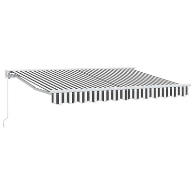 Vidaxx parasol pliable anthracite et blanc 350 x 200 cm