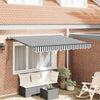 Vidaxx auvent pliable anthracite 350 x 200 cm tissu
