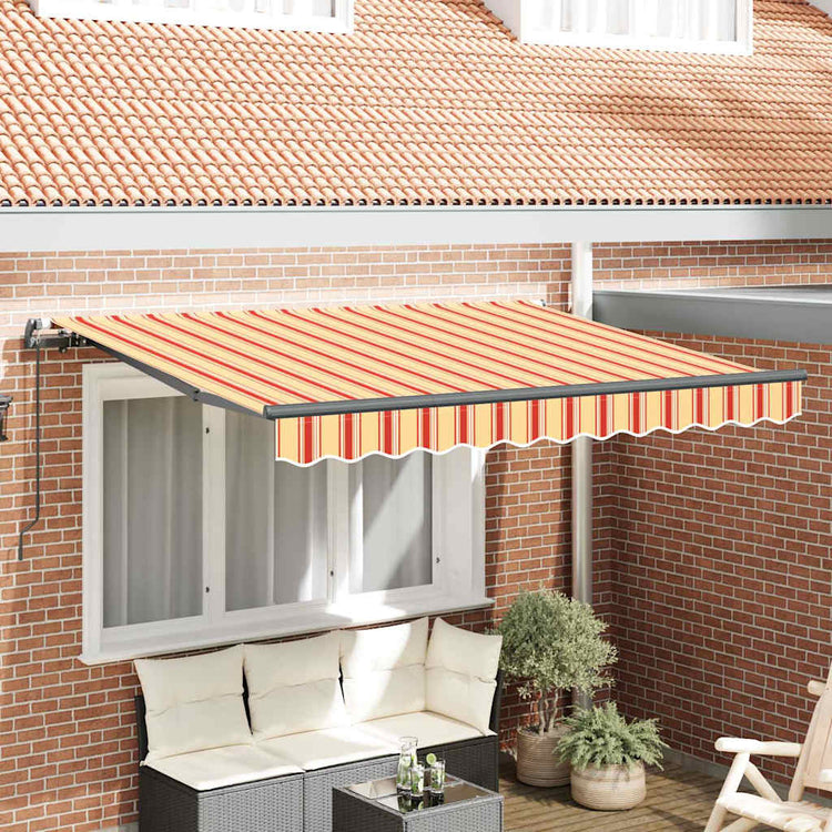 Vidaxx parasol pliable jaune 350 x 200 cm en tissu