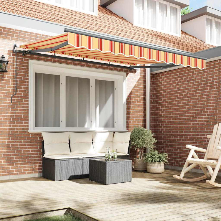 Vidaxx parasol pliable jaune 350 x 200 cm en tissu