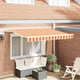 Vidaxx parasol pliable jaune 350 x 200 cm en tissu